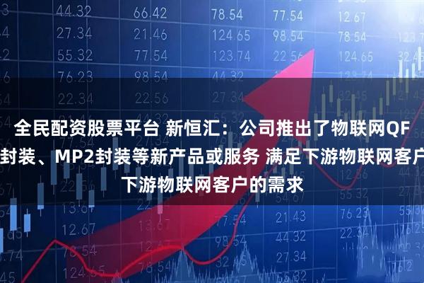 全民配资股票平台 新恒汇：公司推出了物联网QFN/DFN封装、MP2封装等新产品或服务 满足下游物联网客户的需求